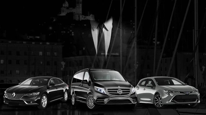 La flotte FlashRide : berline, berline business et van